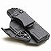 BrotherCraft Kydex Claw Holster for Glock 19/19x/23/32/45 gen 3/4/5- IWB/AIWB with Removable RCS Claw Concealment Wing, Adjustable Cant and Ride Height- Made in The USA (Black, Right-Handed)