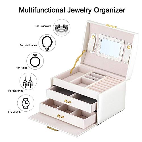 VEEKALA Jewelry Box Organizer Display Storage case