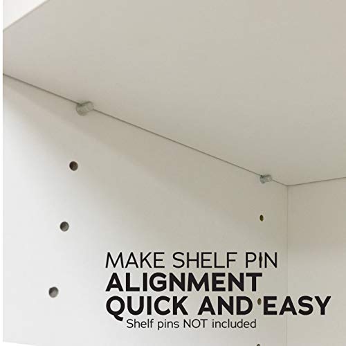 EZ Align Premium Shelf Pin Drilling Jig With 1/4" And 5mm Self