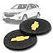 monochef Auto Sport 2.75 Inch Diameter Oval Tough Car Logo Vehicle Travel Auto Cup Holder Insert Coaster Can 2 Pcs Pack (Fit Chevrolet)