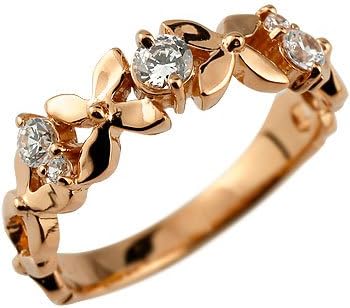 指輪 リング ピンキーリング 花 フラワー ピンクゴールドk18 K18pg 指輪 1 18号 フラワーモチーフリング にキラリと輝きを放つダイヤモンドが華やかなリング ファッションリング Svietimocentras Lt