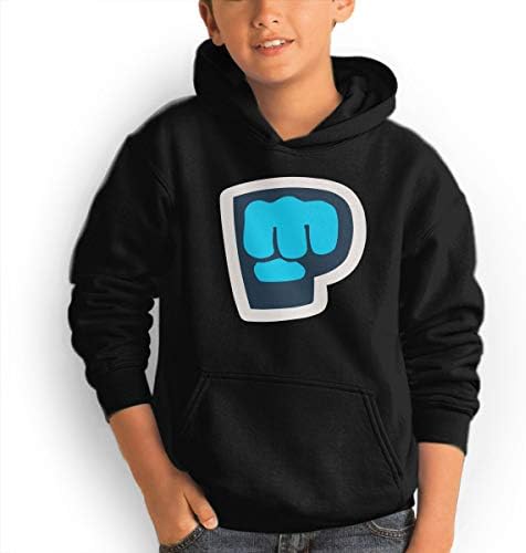 Rolvsx Youth Hoodie Pewdiepie 100% Cotton Casual Long Sleeve Sweatshirt Pullover with Pockets for Boys and Girls