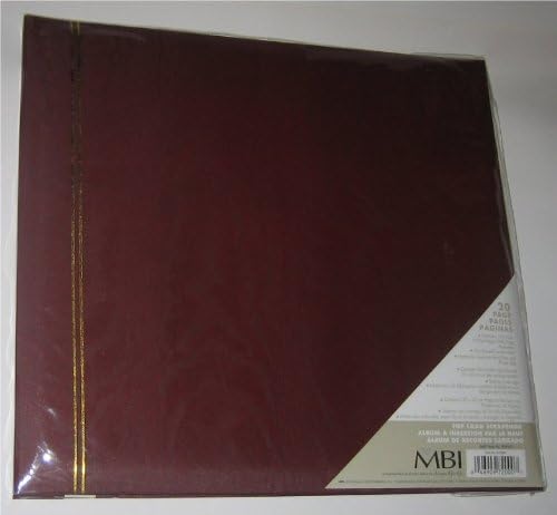 MBI Top Load 20-Page 12x12" Scrapbook - Burgandy