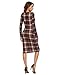 MAKEMECHIC Women's Elegant Long Sleeve Wear to Work Business Cocktail Pencil Dress