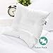 [ 2 Pack ] Baby Toddler Pillows for Sleeping 14 x 19, Oeko-Tex 100 Certified 100% Organic Cotton Exterior, Contour Design, Helps Prevent Flat Head Syndrome for Newborns & Infants,White