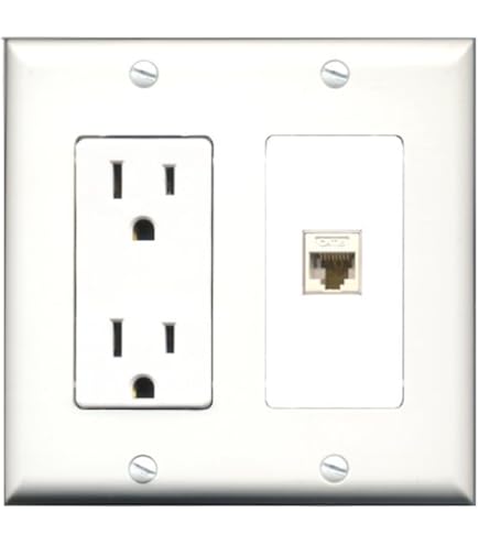 15 Amp Power Outlet 2 Port HDMI 1 Port Coax Decorative Wall P