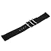 Adebena 22mm 2 Piece PVD Heavy Nato Nylon Watch bands Replacement Watch Strap,3 rings