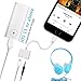 Headphone Adapter for iPhone Jack Audio & Charge Adaptor Charger for 8/8 Plus iPhone 7/7 Plus/iPhone X 10/iPad/iPod 2 in1 Jack Audio to 3.5mm Aux Splitter Converter Adaptor for iOS 10.3 or Higherthumb 4