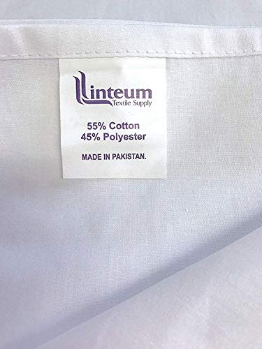 Linteum Textile (12-Pack, 66x104 in, White) Twin Flat Sheets, 180 Thread Count