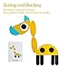 JCREN Wooden Pattern Blocks Set,Animals Jigsaw Puzzle Toy,Montessori Educational Toys,Learn Sorting and Stacking Games for Preschool Toddler Kids Boys Girls (36 Geometric Pieces & 60 Design Cards)