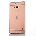 Nokia Lumia Icon 929 / 930 Case, Silverback(TM) Luxury Metal Air Aluminum Bumper Detachable + Mirror Hard Back Case 2 in 1 Cover Ultra-Thin Frame for Nokia Lumia Icon 929 / 930 -RoseGold