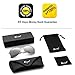 Versol Aviator Sunglasses for Men Women Polarized Metal Frame and UV 400 Protection 60mm - Premium Classic Style (Grey Mirror Lens + Silver), Large
