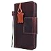 Genuine Real Leather Case forIphone 8 Plus Book Wallet Slim Cover Handmade Luxury Cards Slots Retro Classic Magnetic Thin DavisCase 7+