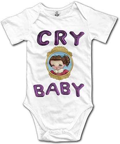 OKBEN Melanie Crybaby Short Sleeve Baby Bodysuit Onesie For Baby-Boys/Baby Girls