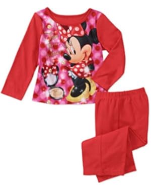 Minnie Mouse Baby-girls Infant 2pc Flannel Pajamas Set