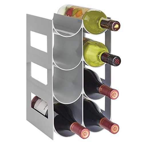 mDesign Plastic FreeStanding Water Bottle Organization/Wine Rack