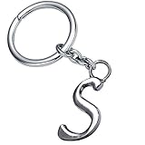 Stylish Letter S Simple Alphabet Key Ring Creative Packaging Design Box Z-339