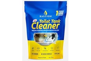 Bastion Toilet Tank Cleaner, Single Use 8oz (227g) Packet (*Not For Toilet Bowl*) Removes Rust, Calcium Deposits, Mineral Bui