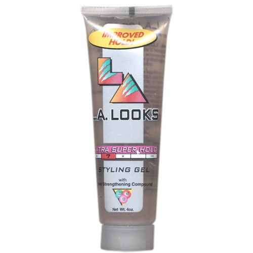 L A Looks Extra Super Hold Styling Gel w/ Hair