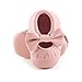 DELEBAO Infant Toddler Baby Soft Sole Tassel Bowknot Moccasinss Crib Shoes (3-6 Months, Pink)