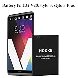 HDCKU Replacement Battery for LG V20, LG Stylo 3, LG Stylo 3 Plus BL-44E1F Spare OEM Battery(12 Month Warranty)