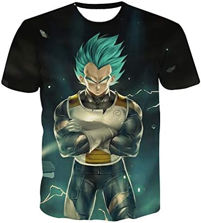 Unisex Dragon Ball Z Goku T-Shirt Super Saiyan Top 3D Graphic Printed Short Sleeve Tee