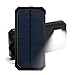 Power Bank 12000mAh Solar Charger Portable Hook Dual USB External Battery Charger for iPad/ iPhone/ Samsung/ Camera LED Flashlight for Emergency Outdoor Camping Travel ( Black )