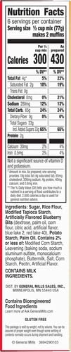BETTY CROCKER GLUTEN FREE MUFFIN MIX, BLUEBERRY, 16.3 OZ
