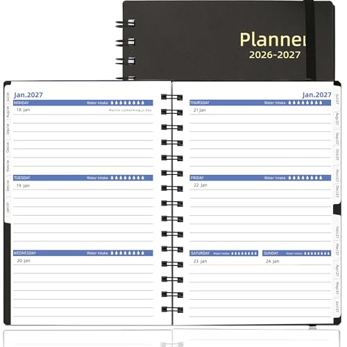 Day Planner 2026-2027, 2026 Planner Weekly and Monthly, from Jul 2026-Dec 2027,