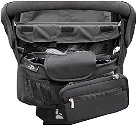 Stroller Organizer for Double Strollers & Single Strollers +2 Stroller Hooks | Stroller accessories, Insulated Cup Holders & Long Straps| Baby food storage, Diapers, Phone, Toys, keys.Gift for Parents