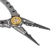 Fiblink Saltwater Stainless Fishing Pliers with Aluminum Handles and Stainless Steel Jaws Fish Lip Grip Gripper Holder Hook Remover Line Cutter for Super Braided Mono Fluorocarbon Line (Silver)