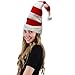 Funny Party Hats Christmas Candy Holiday Theme Santa Hats (Red and White)