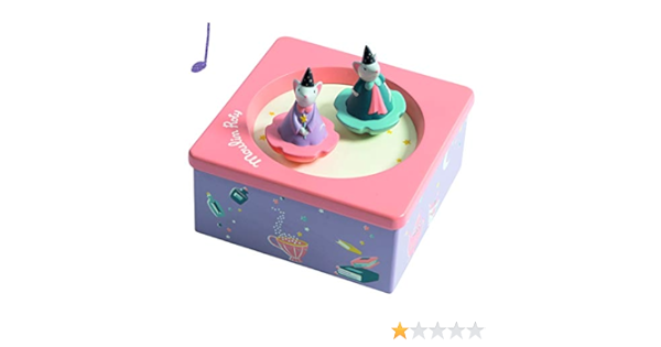 Amazon Com Moulin Roty Musical Box W Dancers Sissi Lala Mice From The Il Etait Une Fois Collection La Boite A Musique Toys Games