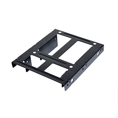 Dual Ssd Mounting Bracket Kit 2 5 To 3 5 Drive Bay Hdd Ssd Bracket Converts 2 5 Hard Drive To 3 5 Desktop Hard Drive Bay Mounting Bracket Adapter Pricepulse