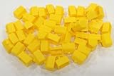 Plastic Hotels: Yellow Color Monopoly Replacement Hotel (Colored Miniature Town & City Buildings, Board Game Playing Pieces)