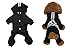 Scheppend Adidog Pet Clothes for Dog Cat Puppy Hoodies Coat Winter Sweatshirt Warm Sweater Dog Outfits, Black XX-Large