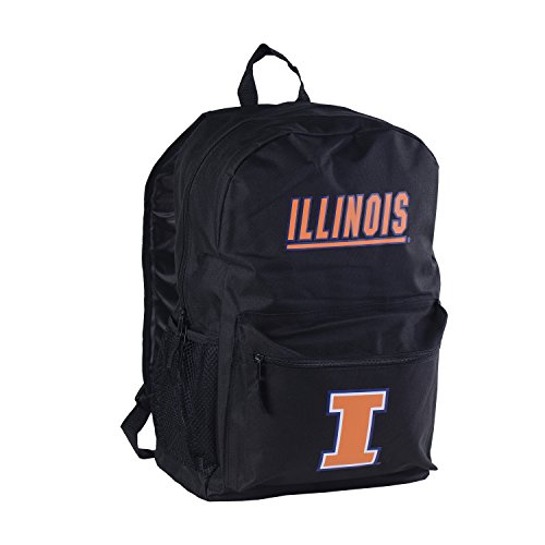 Illinois Illini Backpack, Illinois Knapsack, Illinois Travel Backpack