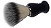 Shaving Brush, QSH Synthetic Brush Hair Knot with Pure Black Engineered Imported Acrylic Handle Shaving Brush for Razors