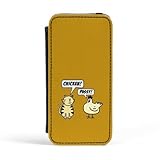 Chicken & Pussy Premium Faux PU Leather Case, Protective Hard Cover Flip Case for Apple? iPhone 5 / 5s by Chargrilled + FREE Crystal Clear Screen Protector