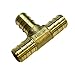 VIVO 1/2 inch Pex Tee 1/2 inch TeesT (Pack of 8) Brass Crimp Fitting/Fittings (PEX-T-222)