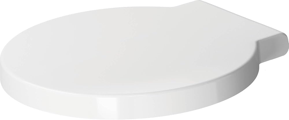 Duravit Starck 1 Toilet Seat Soft Close Urea Thermoset White Stainless Steel