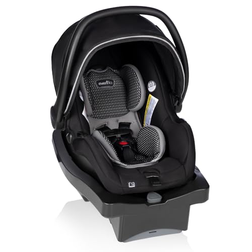 Evenflo LiteMax DLX Infant Car Seat with FreeFlow Fabric, SafeZone and