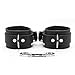 Alexis Wrist and Ankle Cuffs Handmade Lambskin Leather Handcuffs and Leg Cuffs (Black, Wrist)thumb 2