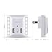 Albrillo Night Light USB Dusk to Dawn Sensor and Wall Plate Charger, Dimmable