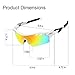 Ewin E11 Polarized Sports Sunglasses with 4 Interchangeable Lenses for Men Women Golf Baseball Volleyball Fishing Cycling Driving Running Glasses, TR90 Unbreakable Frame, Waterproof, Anti-Fog Lens