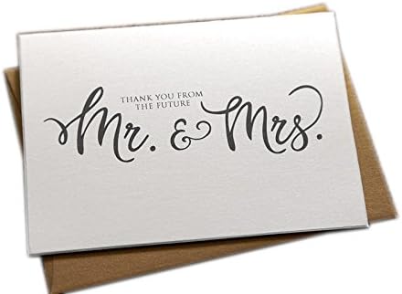 MARRYGRAMS Future Mr. &amp; Mrs. Thank You Cards Box Set, 8 Count
