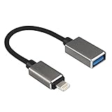 XFUNY 30 Pin to USB Host OTG Adapter Sync Charge Cable for iPad (Black)