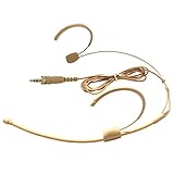 Microdot 4015 Headset Head-mounted Headworn Microphone For SENNHEISER Wireless System- 3.5mm Screw Locking Plug - Omidirectional Mic