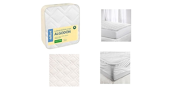 Cubrecolchon Velfont Max Cotton 80x190: Amazon.es: Hogar