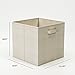 Home-Complete Storage Cubes - 8-Piece Collapsible Storage Bin Set for Shelves - For Organizing the Home, Office, Playroom, and Nursery (Beige)
